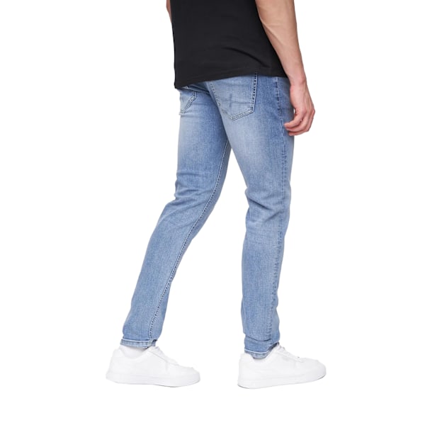 Henleys Mens Mayhen Slim Jeans 36R Light Wash Light Wash 36R