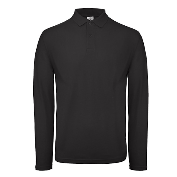 B&C ID.001 Herr Långärmad Polo 3XL Jet Black Jet Black 3XL