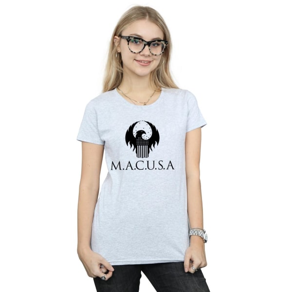 Fantastiska vidunder Kvinnor/Damer MACUSA Logo Bomull T-shirt XL Sp Sports Grey XL