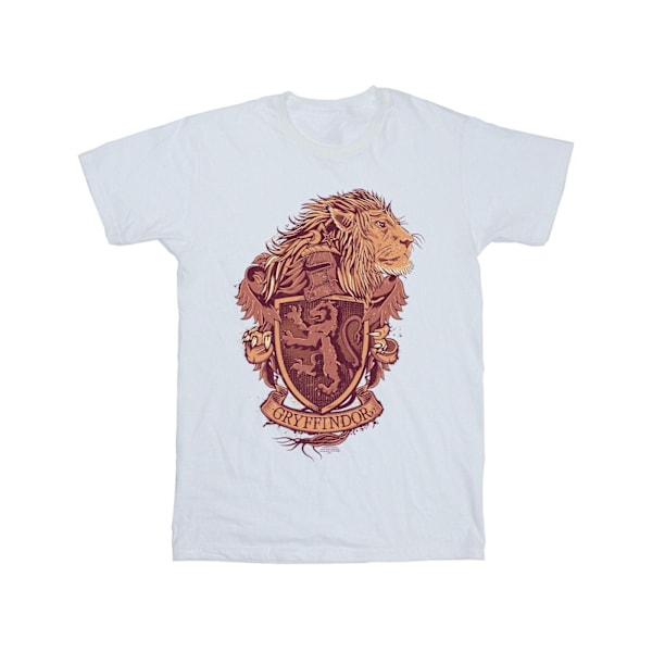 Harry Potter Herr Gryffindor Sketch Crest T-shirt 4XL Vit White 4XL