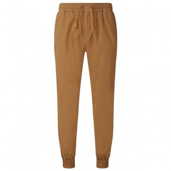 Asquith & Fox Herr Joggingbyxor i Twill XXL Kamel Camel XXL