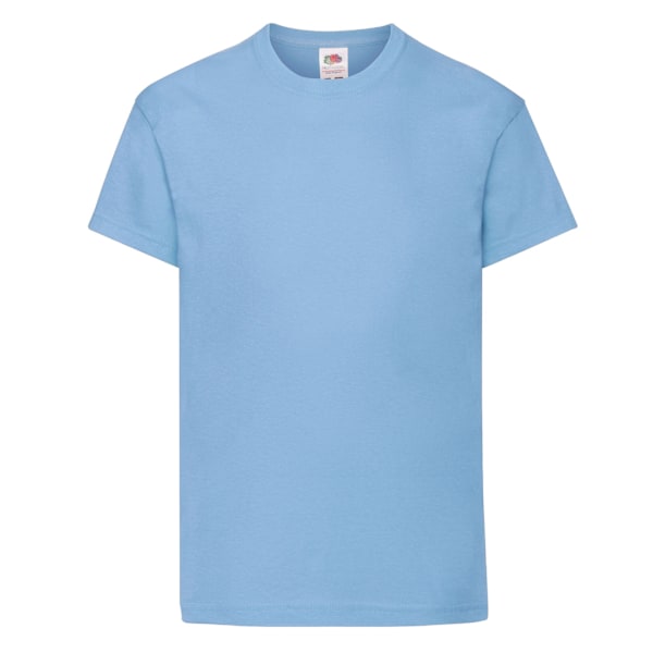 Fruit of the Loom Barn/Barn Original T-shirt 12-13 år S Sky Blue 12-13 Years