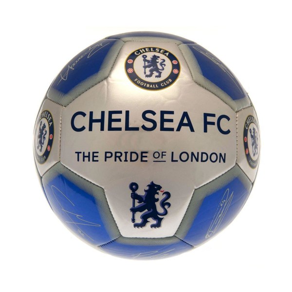 Chelsea FC Signature Football 5 Blå/Silver Blue/Silver 5