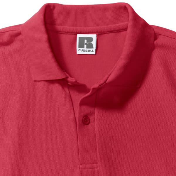 Russell Herr Classic Kortärmad Polycotton Pikétröja M Klass Classic Red M