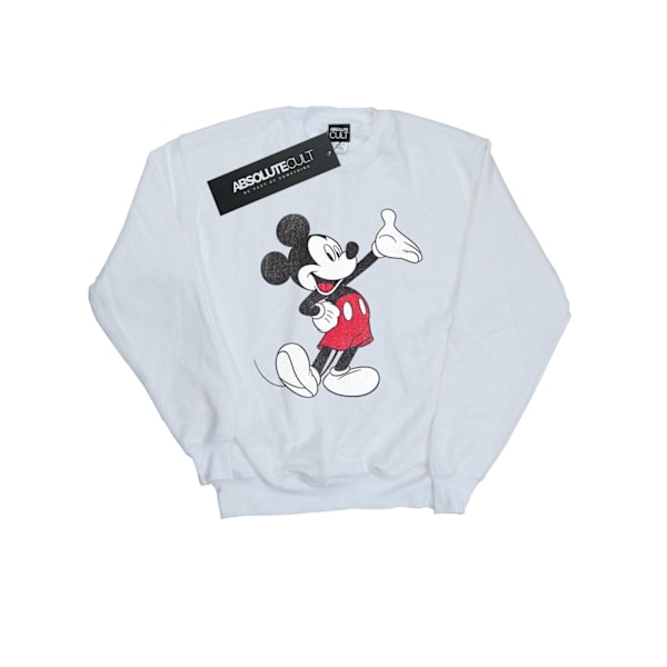 Disney Boys Mickey Mouse Traditionell Wave Sweatshirt 12-13 År White 12-13 Years