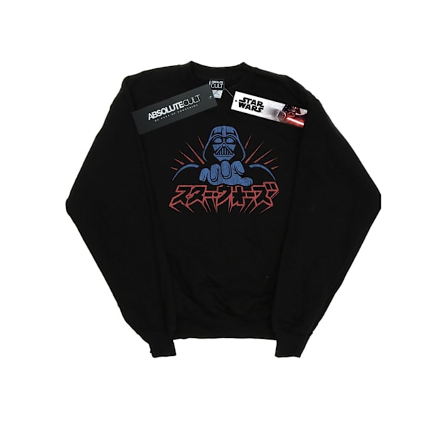 Star Wars Kanji Darth Vader Sweatshirt för män 4XL Svart Black 4XL
