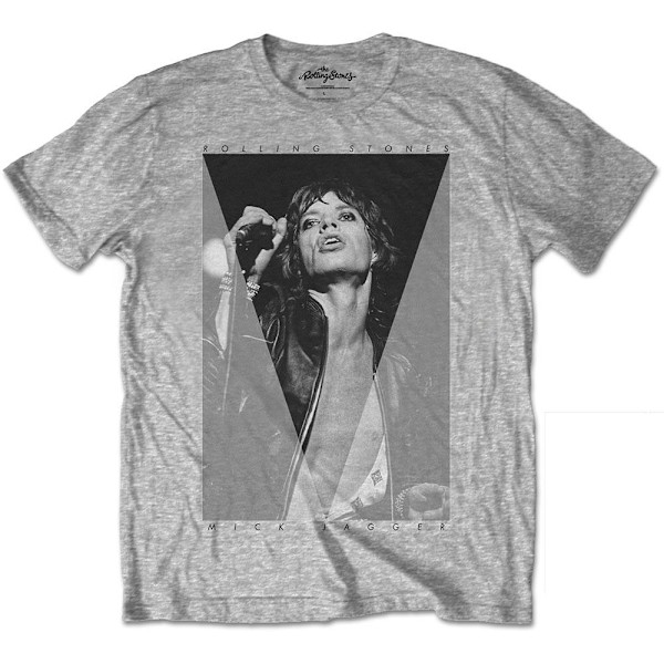 The Rolling Stones Dam/Kvinnor Mick Triangle T-Shirt XL Grå Grey XL