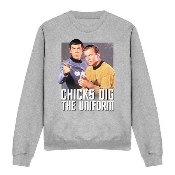 Star Trek Unisex Vuxen Chicks Dig Sweatshirt M Sport Heather Sport Heather M