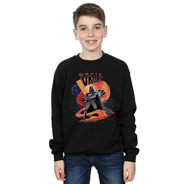 Star Wars Boys Darth Vader Swirling Fury Sweatshirt 9-11 år Black 9-11 Years