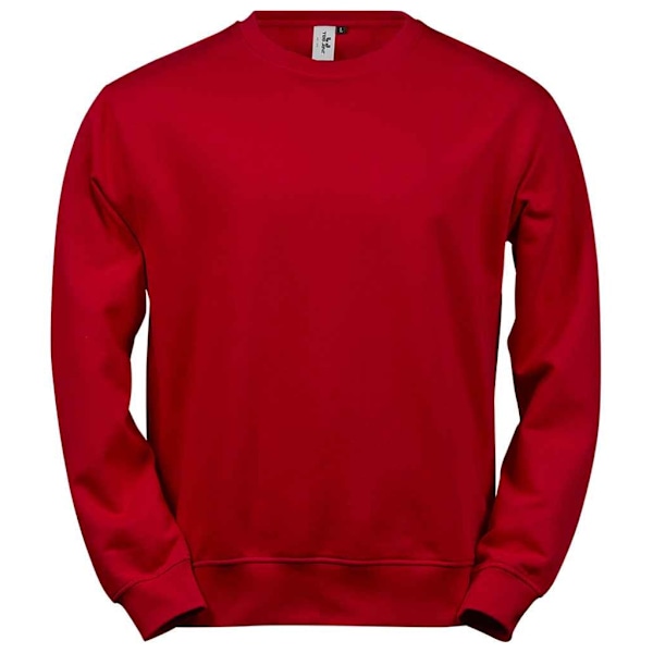Tee Jays Power Organic Sweatshirt 4XL Röd Red 4XL