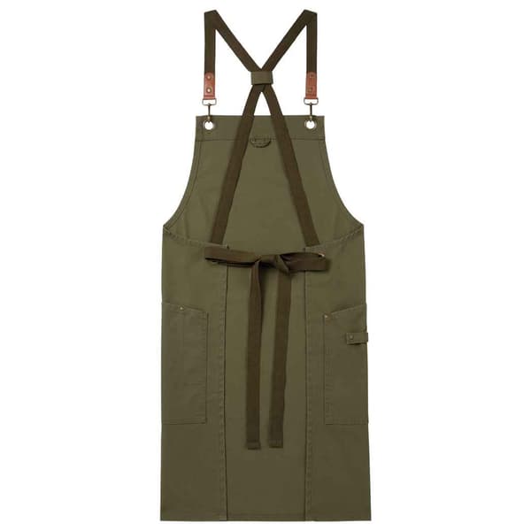 Premier Cross Back Clip Bib Apron One Size Olivgrön Olive Green One Size