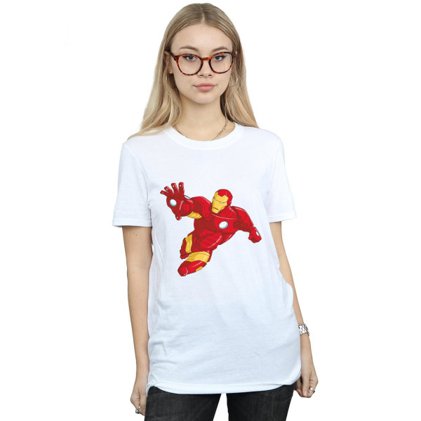Iron Man Dam/Dam Pojkvän T-shirt S Vit White S