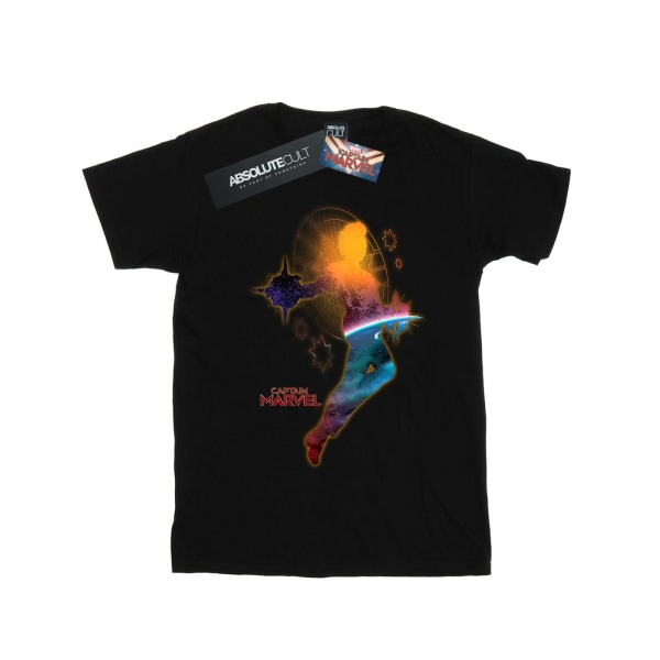 Marvel Boys Captain Marvel Nebula Flight T-Shirt 9-11 år Bla Black 9-11 Years