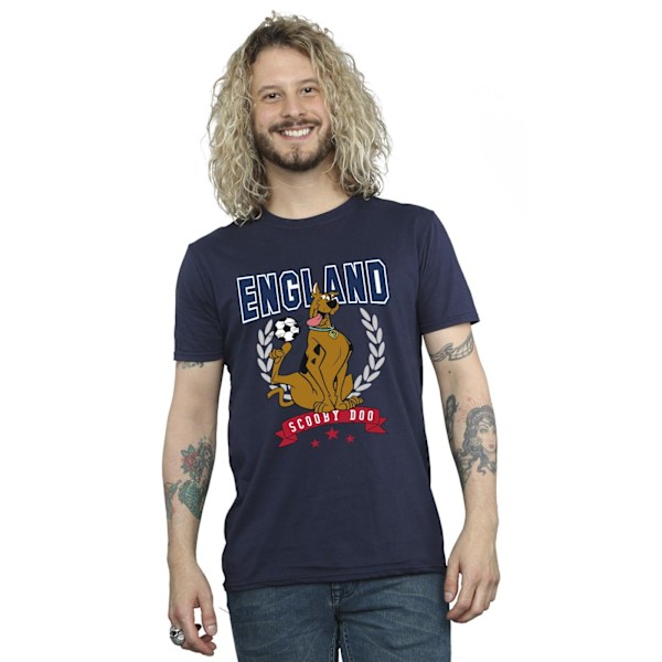 Scooby Doo Herr England Fotboll T-shirt XXL Marinblå Navy Blue XXL