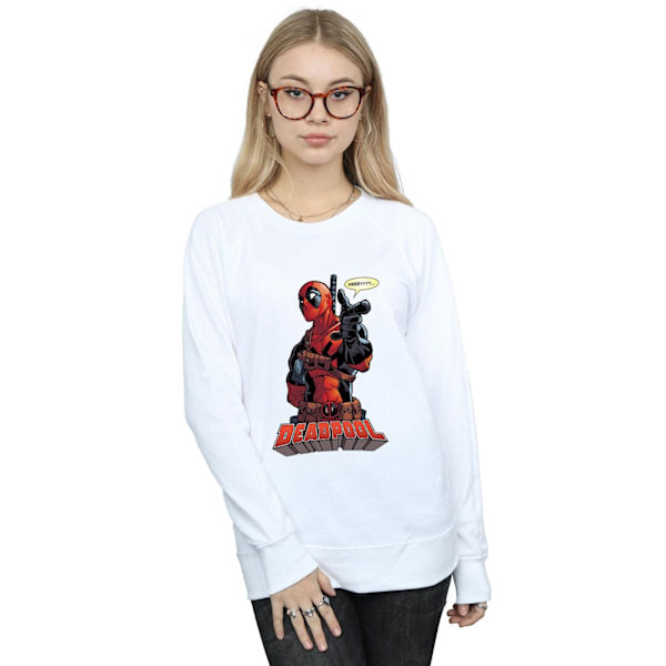 Marvel Womens/Ladies Deadpool Hey You Sweatshirt S Vit White S