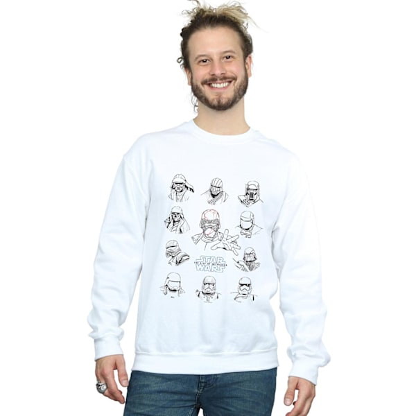 Star Wars: The Rise of Skywalker Herrkläder First Order Karaktär Lin White XXL