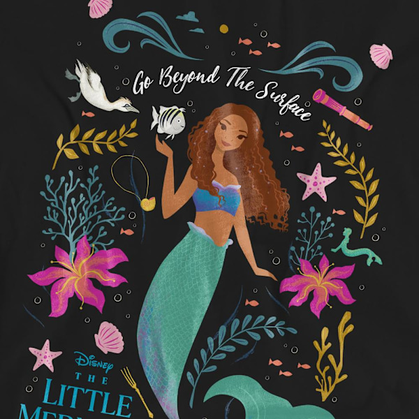 Den lilla sjöjungfrun Unisex Vuxen Go Beyond The Surface Ariel T-shirt Black L