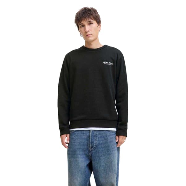 Jack And Jones Mason Sweatshirt för män (2-pack) L Svart/Vit Black/White L