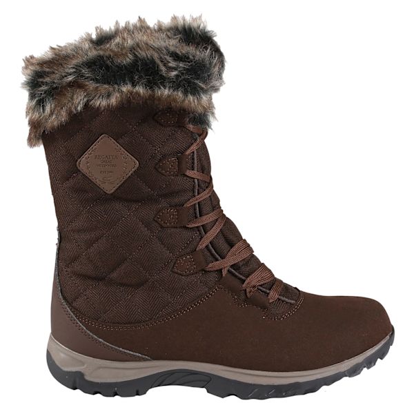 Regatta Great Outdoors Damskor Newley med Fuskältrimmad Thermo Chestnut 8 UK