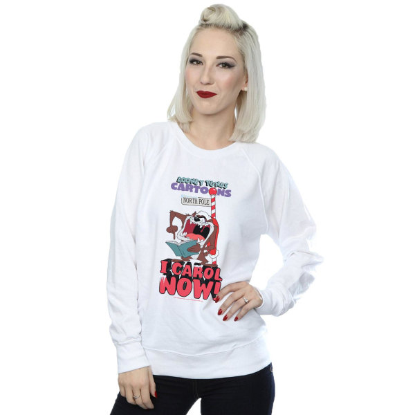 Looney Tunes Dam/Damer Taz I Carol Now Sweatshirt XL Vit White XL