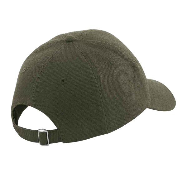 Beechfield Unisex Pro-Style Heavy Brushed Cotton Baseball Cap / Olive Green One Size
