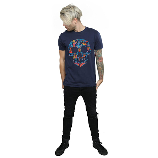 Coco Herr Skull Bomull T-shirt 3XL Marinblå Navy Blue 3XL