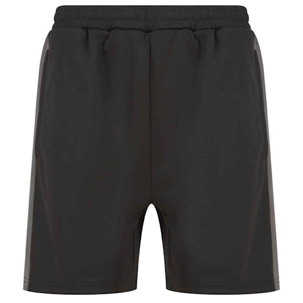 Finden & Hales Herr Stickade Shorts XL Svart/Gunmetal Grå Black/Gunmetal Grey XL