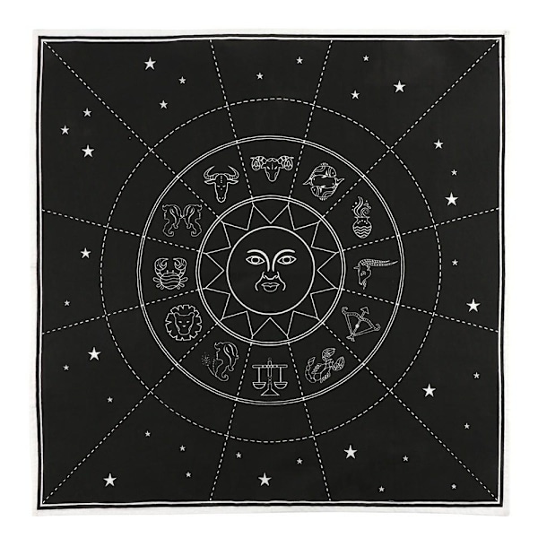 Något Annorlunda Zodiak Altaret Duk En Storlek Svart/Vit Black/White One Size
