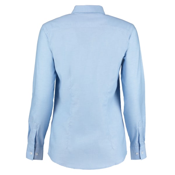 Kustom Kit Oxford Skräddarsydd långärmad skjorta för dam/dam 10 Light Blue 10 UK
