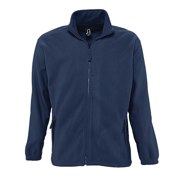 SOLS Herr North Full Zip Outdoor Fleece Jacka 5XL Marinblå Navy 5XL