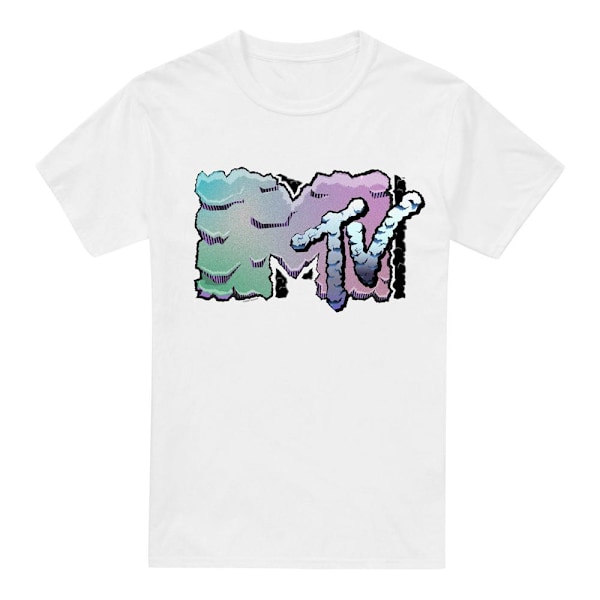 MTV Herr Gradient T-Shirt 4XL Vit White 4XL