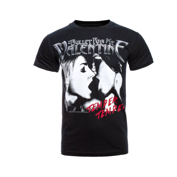 Bullet For My Valentine Unisex Vuxen Temper Temper Kiss Bomull Black XXL