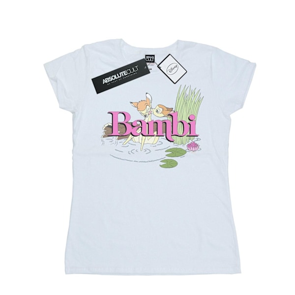 Disney Dam/Kvinnor Bambi Kiss Bomull T-shirt XL Vit White XL