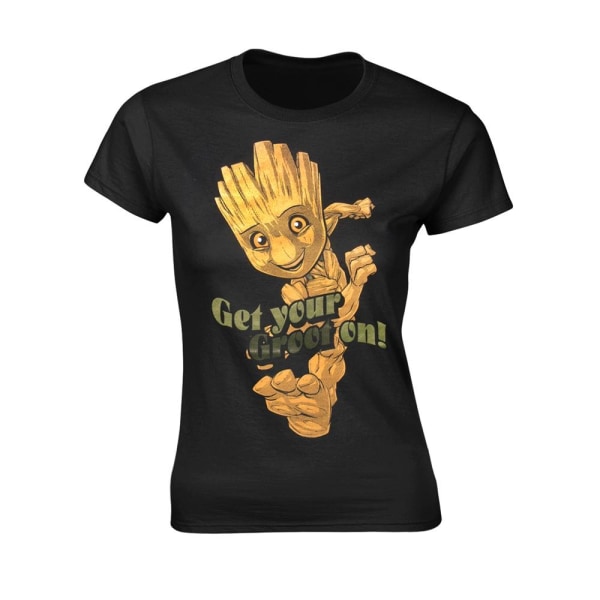 Guardians Of The Galaxy 2 Girls Baby Groot Dance T-shirt L Blac Black L