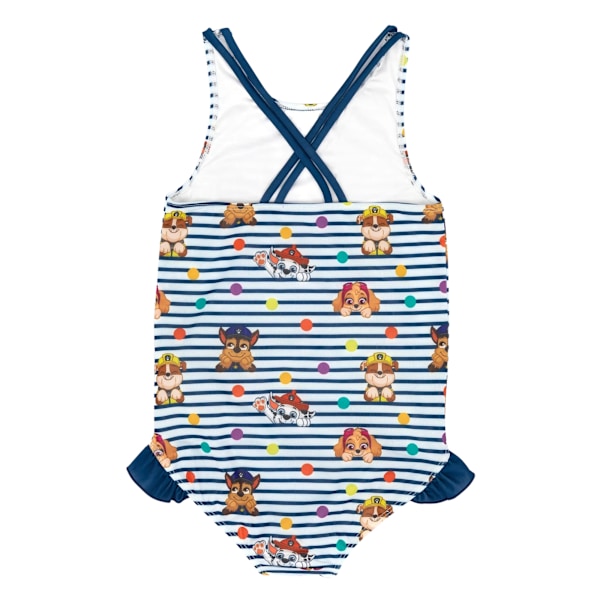 Paw Patrol Flicka Randig Baddräkt i Ett Stycke 2-3 År Marinblå/Vit Navy/White 2-3 Years