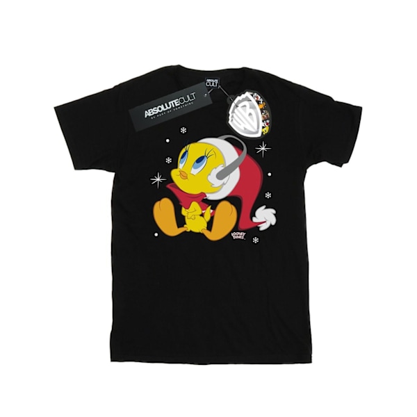 Looney Tunes flickor jul Tweety bomull T-shirt 12-13 år Black 12-13 Years