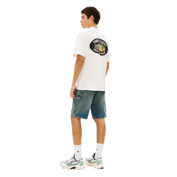 Tommy Jeans Herr Fruit Regular T-shirt M Antikvit Antique White M
