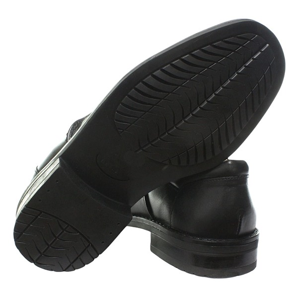 Roamers Softie Läder Blind Eye Flexi Capped Oxford Skor för Herr Black 9 UK