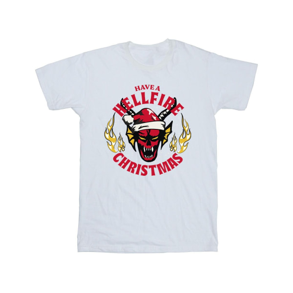 Netflix Boys Stranger Things Hellfire Christmas T-Shirt 9-11 Ye White 9-11 Years