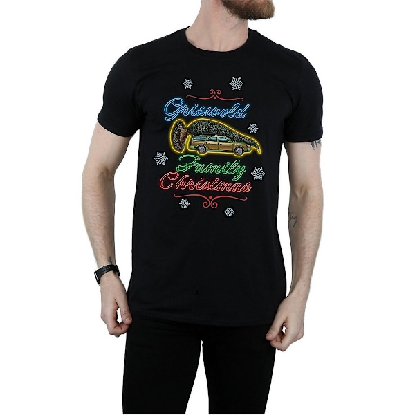 National Lampoon's Christmas Vacation Herr Griswold Familj Bomull T-shirt Black M