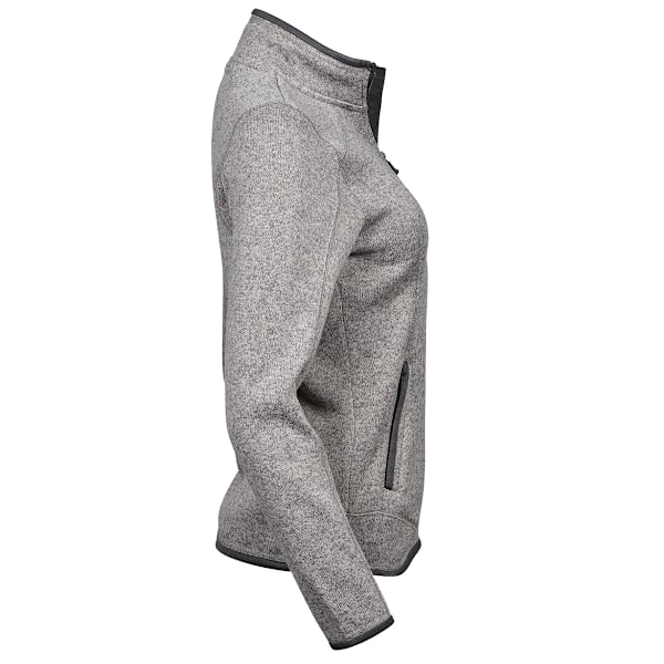 Tee Jays Dam/Kvinnor Full Zip Aspen Jacka 3XL Grå Melange Grey Melange 3XL