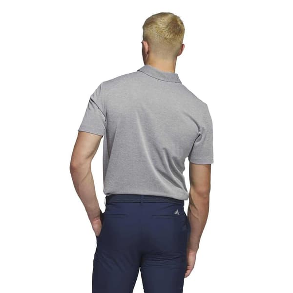 Adidas Herr Heather Golf Pikétröja S Grå Grey S
