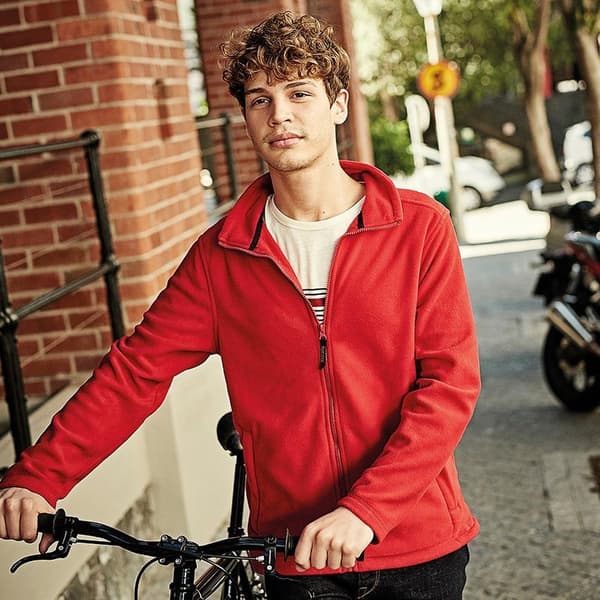Regatta Herr Enfärgad Microfleece Jacka med Hel Dragkedja (Layer Lite) 2X Classic Red 2XL
