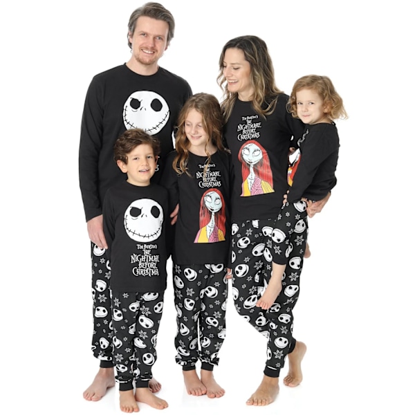 Mardrömmen Före Jul Herr Pyjamas Set XXL Svart/Vit Black/White XXL