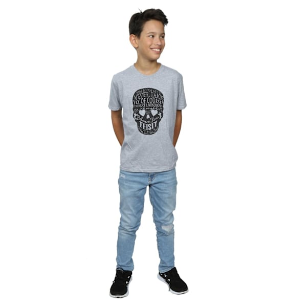 Disney Boys Tinker Bell Skull T-Shirt 7-8 år Sports Grey Sports Grey 7-8 Years
