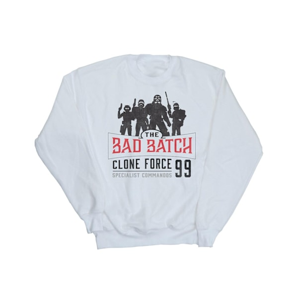 Star Wars Mens The Bad Batch Clone Force 99 Sweatshirt 4XL Vit White 4XL