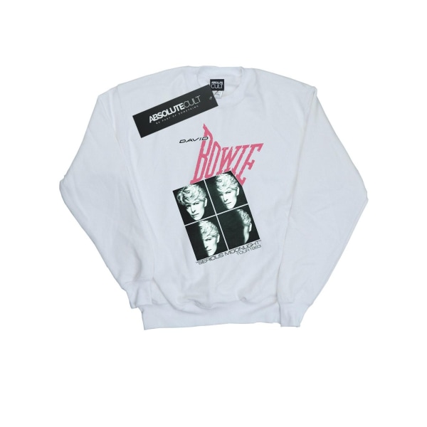 David Bowie Dam/Ladies Serious Moonlight Tour 83 Sweatshirt White XXL