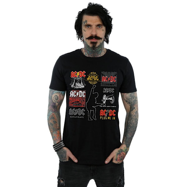 AC/DC Art Collection T-shirt för män, 4XL, svart Black 4XL