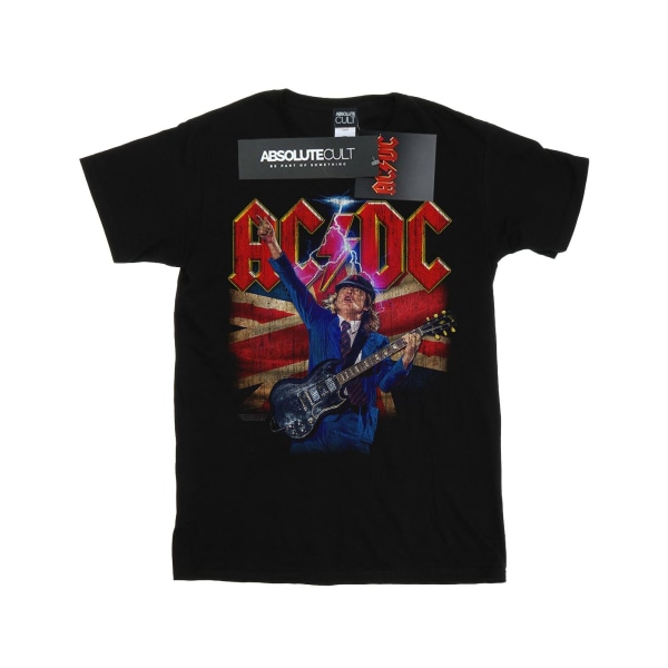 AC/DC Boys Angus Union Flag Lightning T-shirt 7-8 år Svart Black 7-8 Years