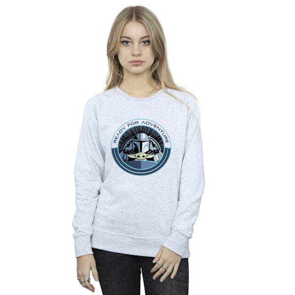 Star Wars Dam/Damer The Mandalorian Grogu redo för äventyr Sports Grey M
